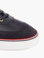 Classics in Navy: Thom Browne Leather and Suede Sneakers