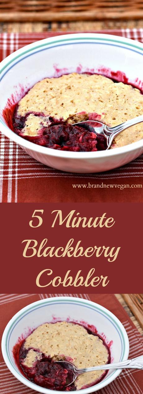 5 minute blackberry cobbler pin
