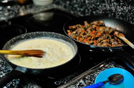 traditional Turkish food in a Portuguese kitchen