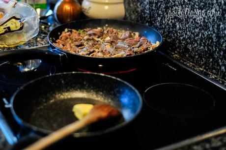 traditional Turkish food in a Portuguese kitchen