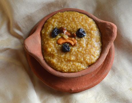 Thinnai Sarkkarai Pongal | Foxtail Millet  Sweet Pongal