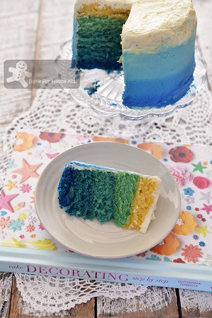 easy moist ombre cake