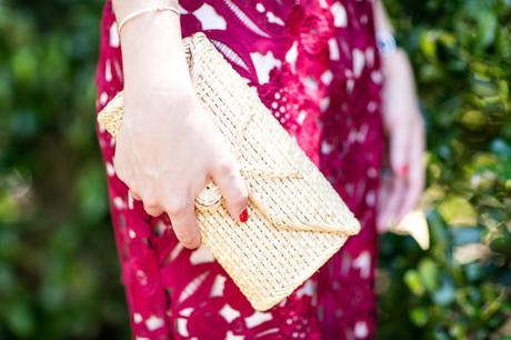 Summer Lace Amy Havins wears a Shoshanna summer lace dress.