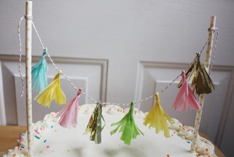 How To: Tassel Garland Cake Topper