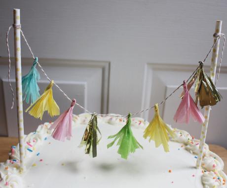 How To: Tassel Garland Cake Topper