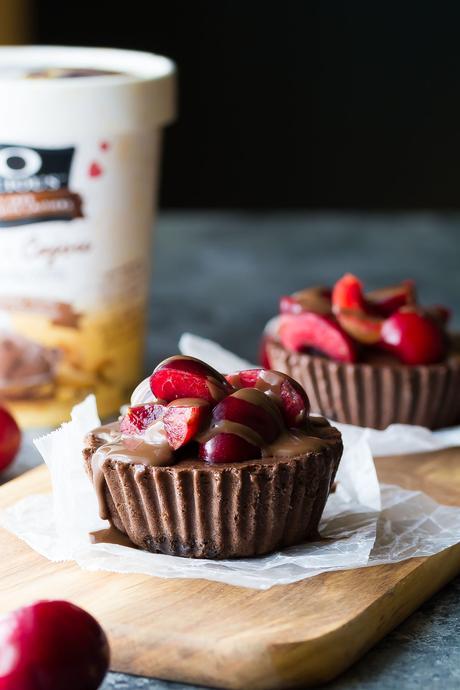 Cherry Chocolate Truffle Frozen Cupcakes Cherry Chocolate Truffle Frozen Cupcakes (vegan, dairy-free)