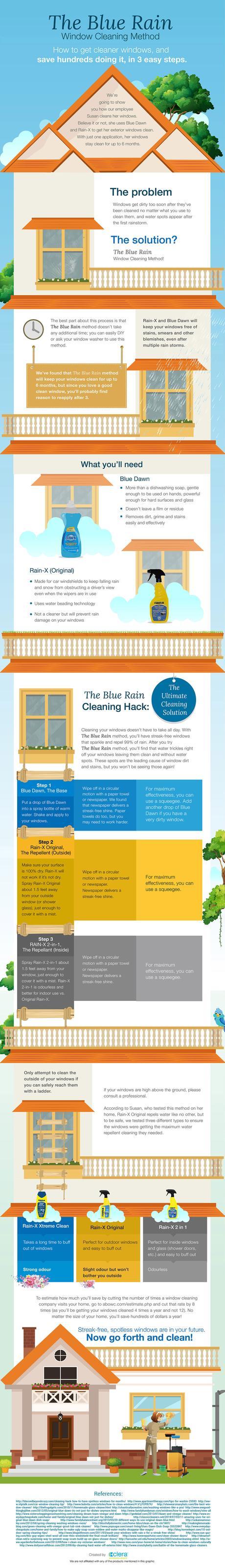 The Best Way to Clean Windows the Blue Rain Window Cleaning Method