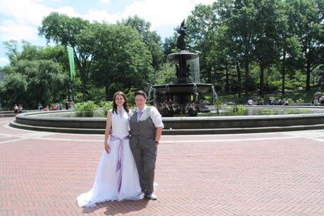 RD wedding central park bethesda fountain