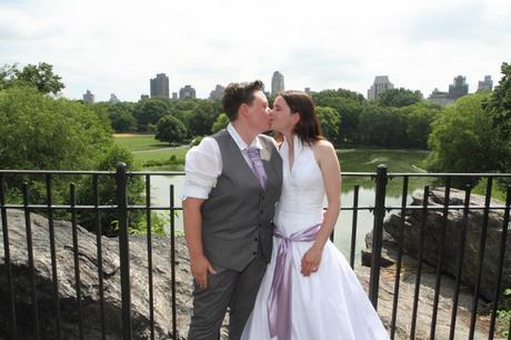 RD wedding central park belvedere castle terrace view