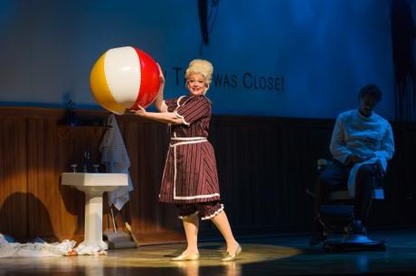 Luretta Bybee as Mrs. Lovett in The Glimmerglass Festival production of Stephen Sondheim's 