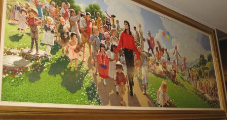 painting of Michael Jackson as Pied Piper