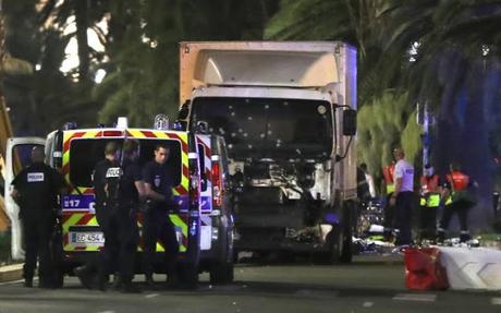 shattered peace at Nice ~ truck plough into crowd on Bastille day - 70 feared dead !!