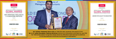 Double honour for VIBGYOR High Group of Schools at World Education Congress 2016
