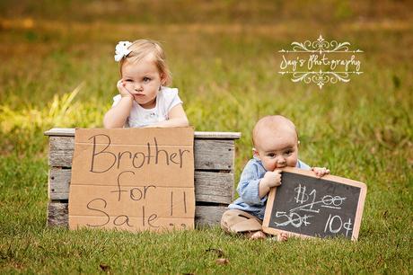 Sibling Photos with a Twist