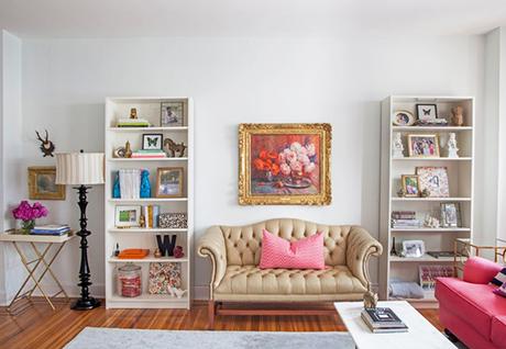 Gallery Canvas Prints in cubby shelves