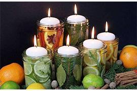 naturally scented candles