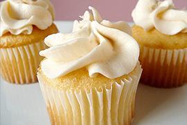 homemade cupcakes with icing