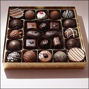 an assortment of chocolates