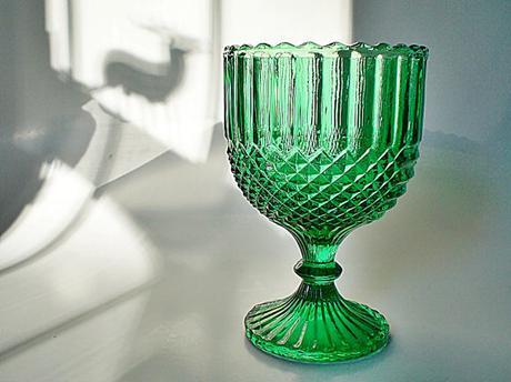 Emerald green decorative items