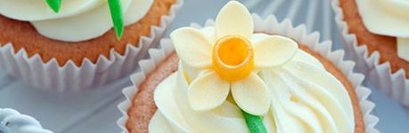 daffodils cupcakes