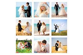 image collage for the couple