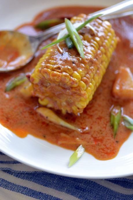 thai red curry coconut corn