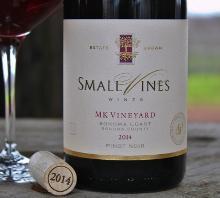 Small Vines Wines produces premium MK (Mike Keller) Vineyard Pinot Noir in Sonoma.