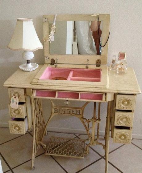 DIY Vanity Table Ideas from Pinterest