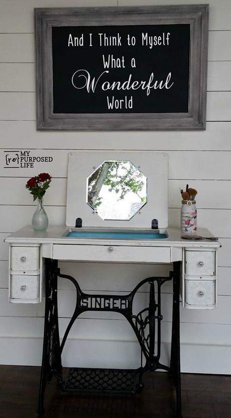 DIY Vanity Table Ideas from Pinterest