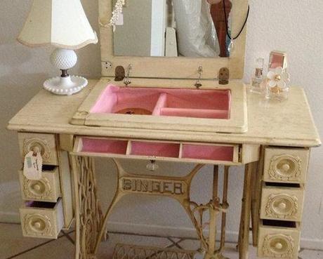 DIY Vanity Table Ideas from Pinterest