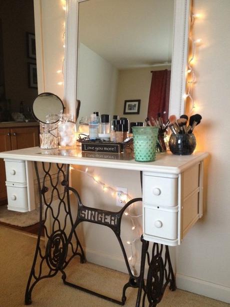 DIY Vanity Table Ideas from Pinterest