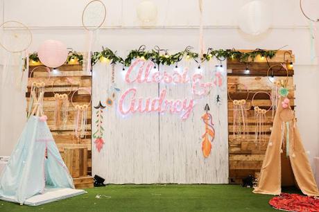 Boho Themed Twin Birthday Party styled by Design Avenue