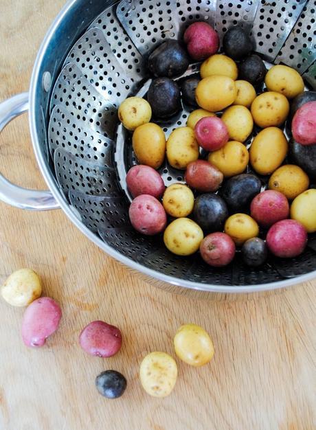 Super Easy Nicoise Salad with Kale and a Light Lemony Dressing