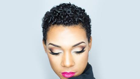 Short natural hair style