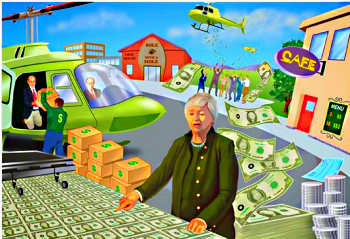 Helicopter Money [courtesy Google Images]