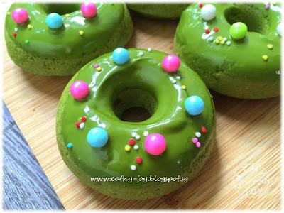 Matcha Azuki Bean Donuts