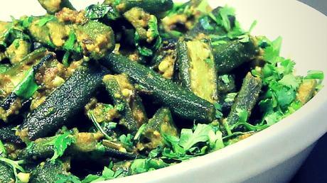 Paleo Indian Vegetarian Recipe - Dhai Bhindhi