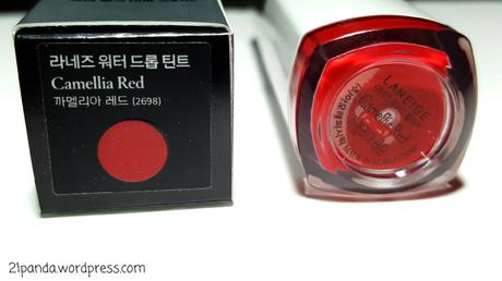 [Review] Laneige water drop tint in camellia red