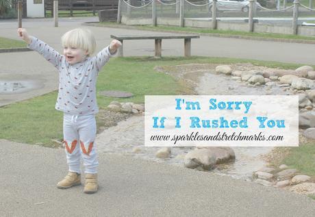 I'm Sorry If I Rushed You