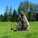 The center of the second, larger stone circle