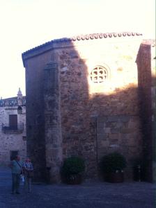 Plaza de San Pablo in Caceres Old Town 2 May 2014