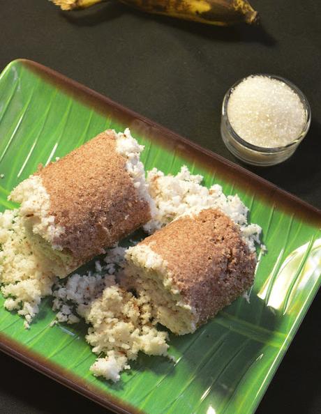 Red Rice Puttu | Red Rice Steamed Cylindrical Cake | South Indian Breakfast
