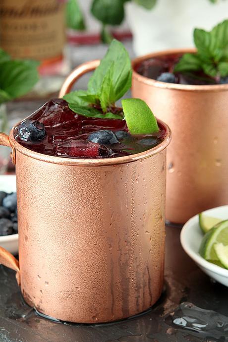 Blueberry Mint Moscow Mule