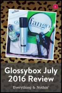 JULY 2016 GLOSSYBOX REVIEW