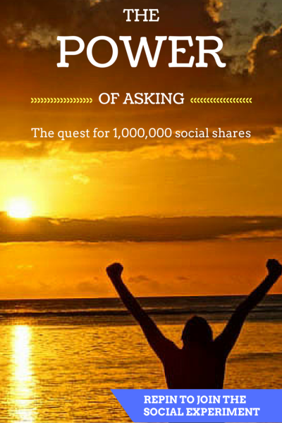 The Power of Asking and the Quest for 1,000,000 Social Shares