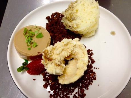 Learnt chocolate buttons + sugar = dessert soil at Chefhire Atelier