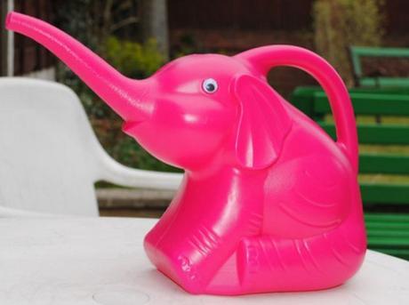 Pink Elephant Watering Can