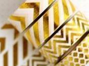 Foil Washi Tape Surprise Bright Colors, Gold, Fuchsia