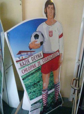 Backpacking in Poland: Top 20 Places to Visit in Starogard Gdański Kazimierz Deyna Information at my hotel by Kazimierz Deyna Stadium.