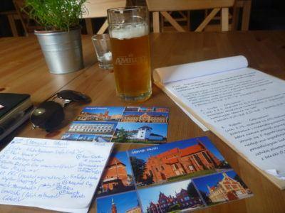 Backpacking in Poland: Top 20 Places to Visit in Starogard Gdański Writing postcards in Starogard Gdański